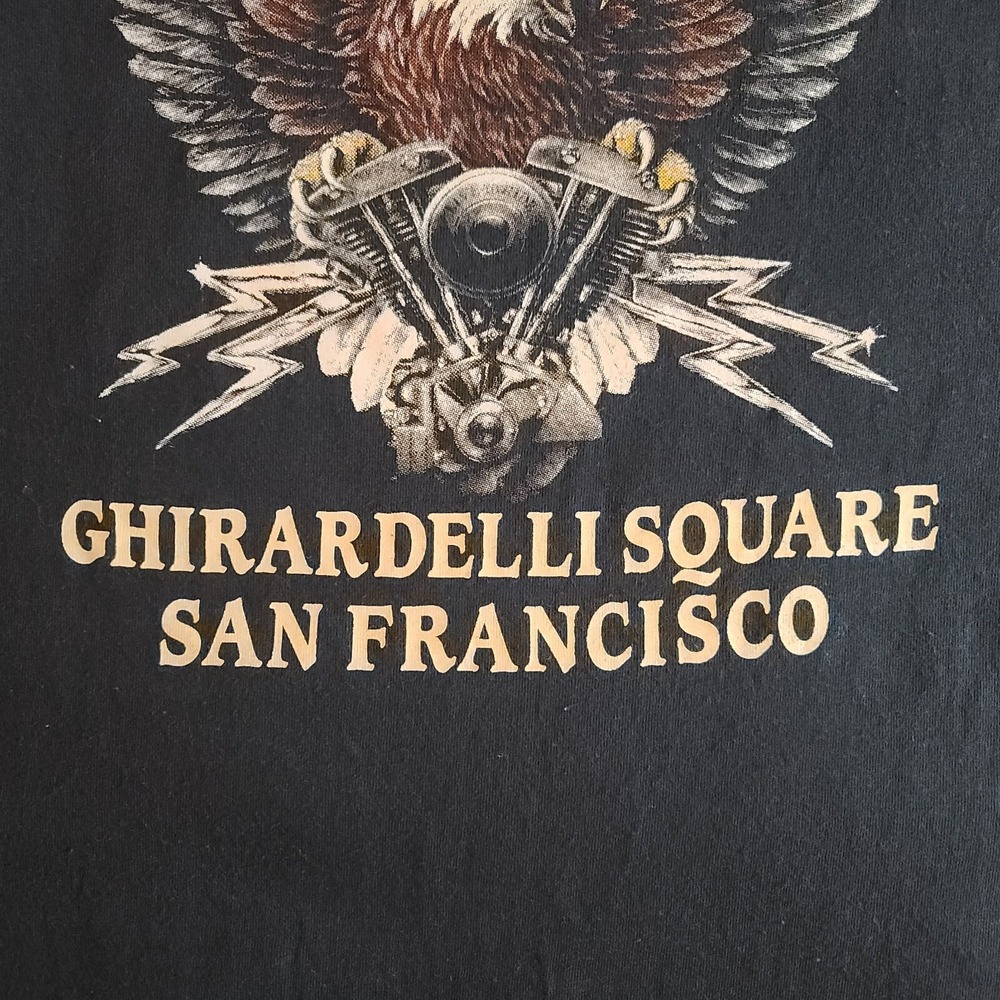 Vintage 90s Single Stitched T-shirt Running Wild Made in USA Size XL San Fran 96 - Picture 16 of 16